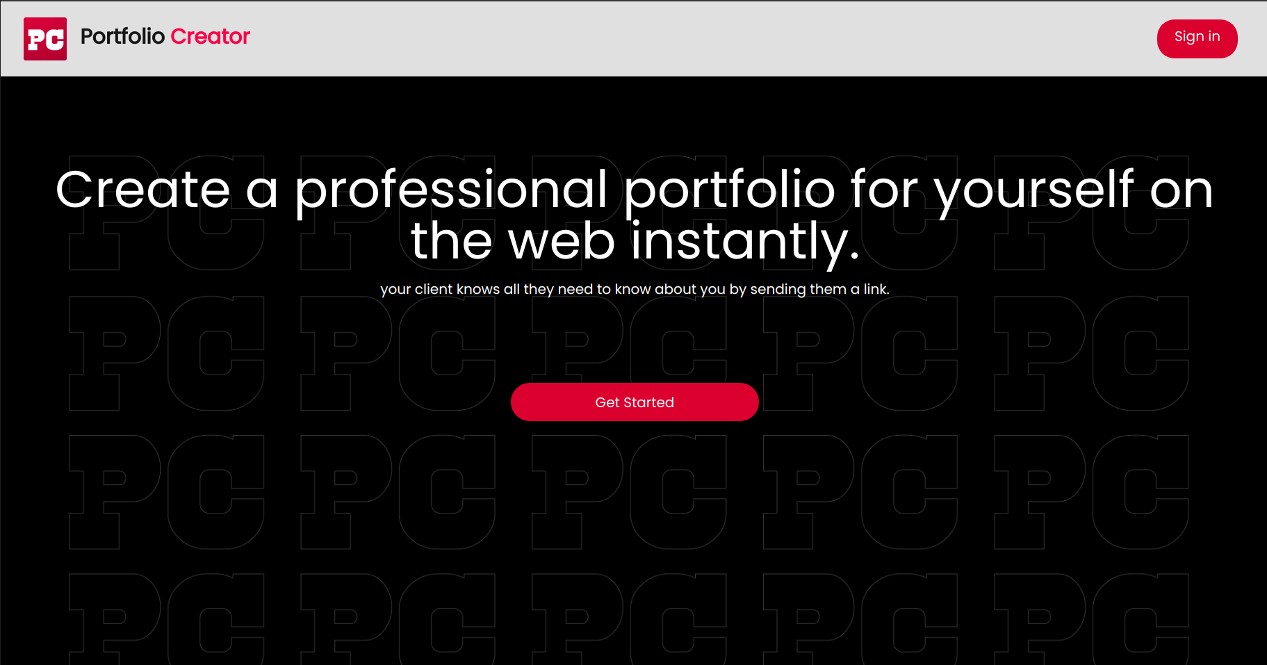 portfolio creator website